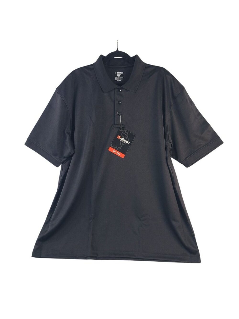 Elbeco Men's UFX Tactical Polo Shirt Sz 2XL Black Moisture-Wick Snag-Resistant